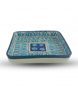 SERVING TRAY BLUE POETRY